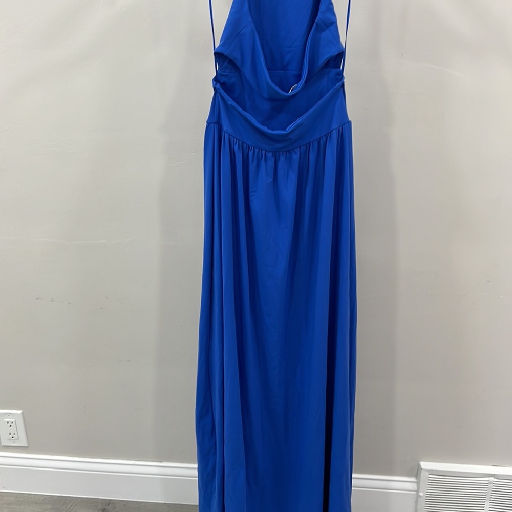 Susana Monaco halter snap maxi dress blue - Picture 7 of 11